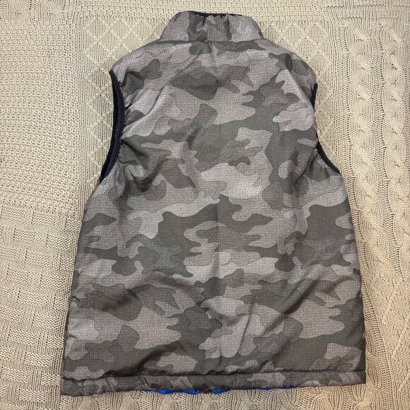 Buffalo David Bitton Gray Camo Reversible Puffer Vest ~ 7/8 - Picture 7 of 11